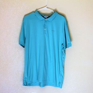 Calvin Klein blue polo liquid cotton